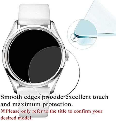 סינבי [3 חבילות] מגן מסך זכוכית מחוסמת, התואם ל Longines Conquest V.H.P. GMT L3.728.2.96.9 9H סרט SmartWatch Smart Watch